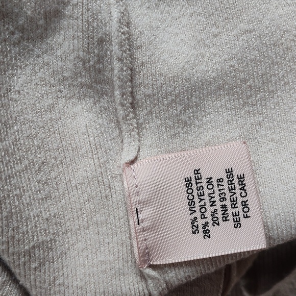 Button Up Sweater, Cream W/Pearl Buttons, Sz S - Picture 6 of 7